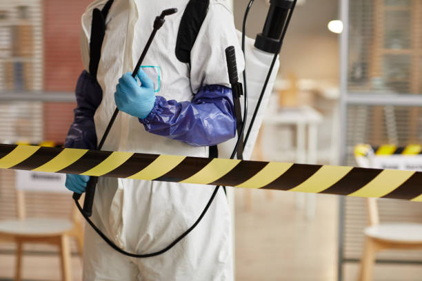 Professional Biohazard Cleanup technician working in North Falmouth, MA